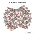 thumbnail image 3 of Placemats Set of 4, Paisley Floral Place mats for Dining Table Indoor/Outdoor, Cute Heat Resistant Washable Table Mats(18" x 12"), 3 of 8