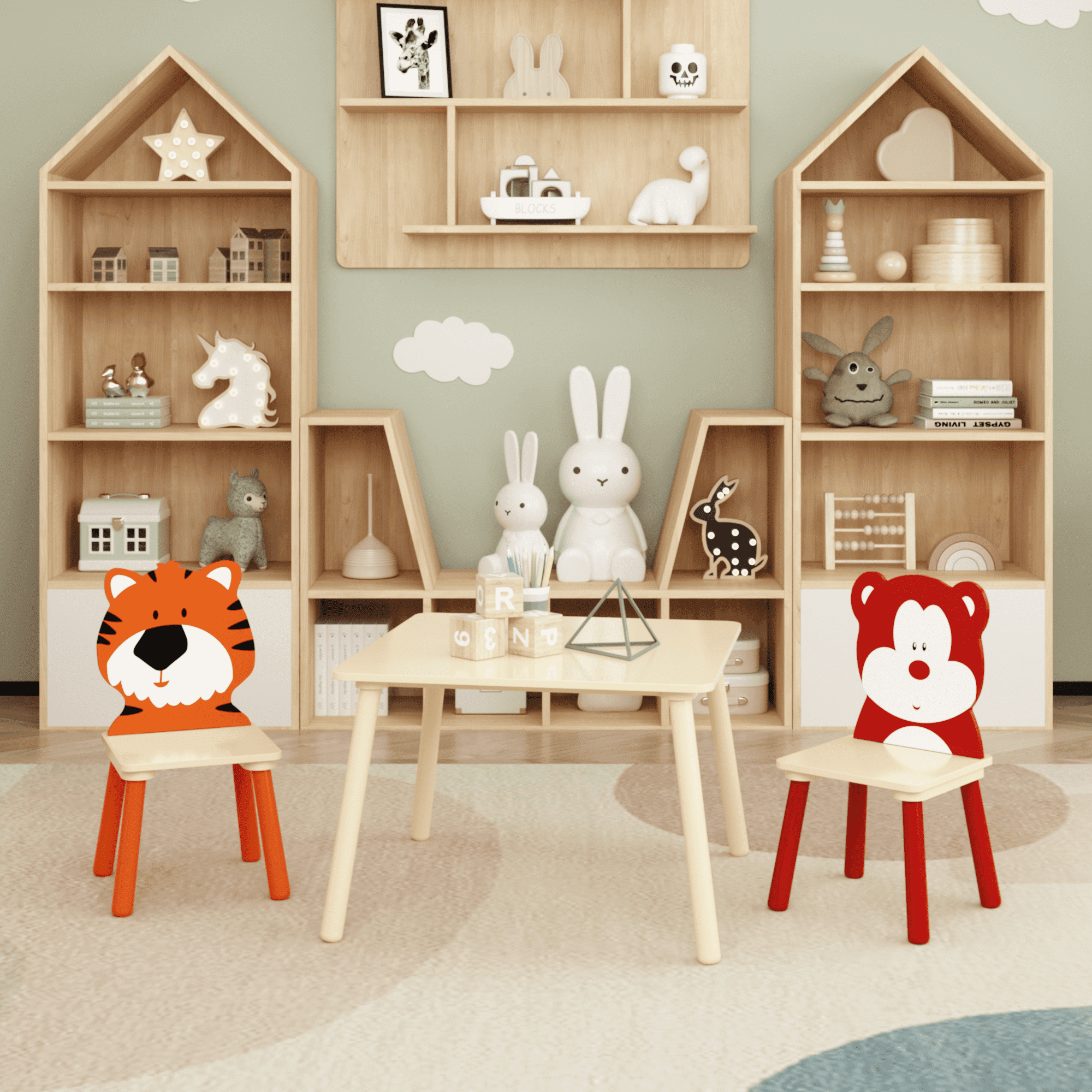 3 pieces table and chair product