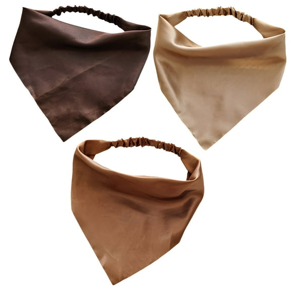 TELOLY 3Pcs Bandanas for Women,Printing Bag Scarf,Travel Headwear Bandana Set