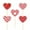 B, variant on 15 Pcs Valentine's Centerpiece Sticks Paper Love Heart Shape Sticks for Wedding Party Vase Floral Arranging Supplies B