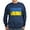Navy, variant on CafePress - Ukraine Flag Sweatshirt - Classic Crew Neck Sweatshirt