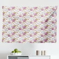 thumbnail image 1 of Tribal Tapestry, Simplistic Sketch Composition of Traditional Motifs Repetitive Pattern, Fabric Wall Hanging Decor for Bedroom Living Room Dorm, 2 Sizes, Charcoal Grey and White, by Ambesonne, 1 of 1