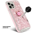 thumbnail image 5 of Compatible with iPhone 15 Pro Max Case, Nagebee Full Body Protection with [Built-in Screen Protector]/Camera Lens Protector/Diamond Wrist Strap Lanyard/Ring Holder, Shockproof Bumper Case (Rose Gold), 5 of 7