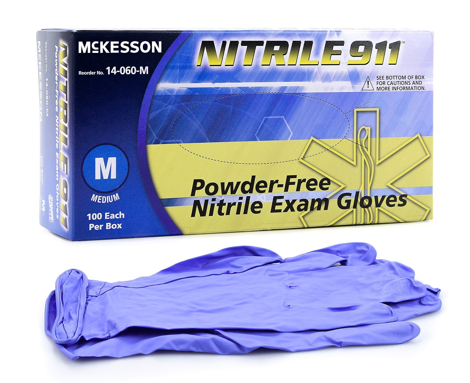 McKesson Brand Exam Glove McKesson NITRILE 911 Medium NonSterile