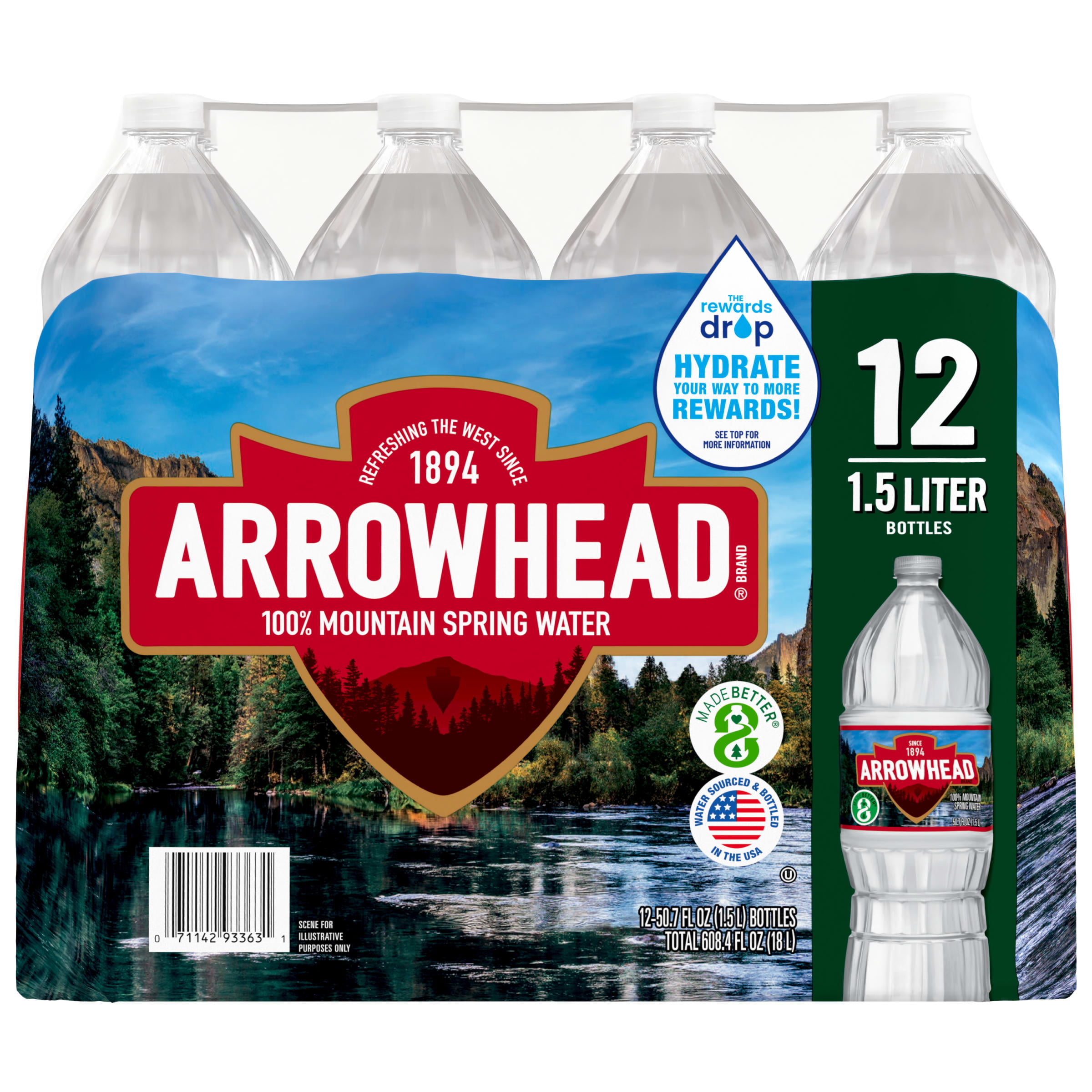 Arrowhead® Mountain Spring Bottled Water, 12 bottles / 8 fl oz - Ralphs