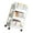 White, variant on Multipurpose Organizers Cart 3 Shelves Movable Durable Plastic Home Storage Rack