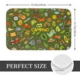 thumbnail image 2 of Rateoe Camping 1 Pattern Flannel Door Mat Indoor Outdoor Entrance, Waterproof All-Weather Doormat,Fade Resistant, Low Profile Entryway Mat 16x24in, 2 of 7