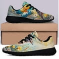 thumbnail image 3 of South Carolina Wren Bird Jessamine Flower Shoes Sneakers Black Size 12, 3 of 7