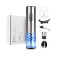 thumbnail image 3 of enqiretly Electric Wine Bottle Opener Set Automatic USB Rechargeable Visual Multifunctional Bottle Opener Foil Cutter Vacuum Stopper Wine Pourer for Home Restaurant Wedding, 3 of 7