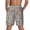 thumbnail image 2 of Lsque Mens Swim Trunks Funny Chicken Pattern - Bathing Suit Compression Liner - Beach Swim Shorts Swimwear - (S-3XL) - Stretch Quick Dry -3X-Large, 2 of 9