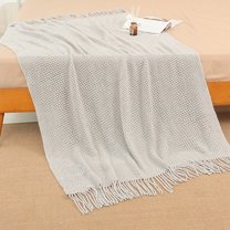 AZXY 50x70 Blankets for Beds Clearance,Soft Throw Blankets for Couch,Soft Fuzzy Blanket,Knitted Blanket Comforter Washable Silver