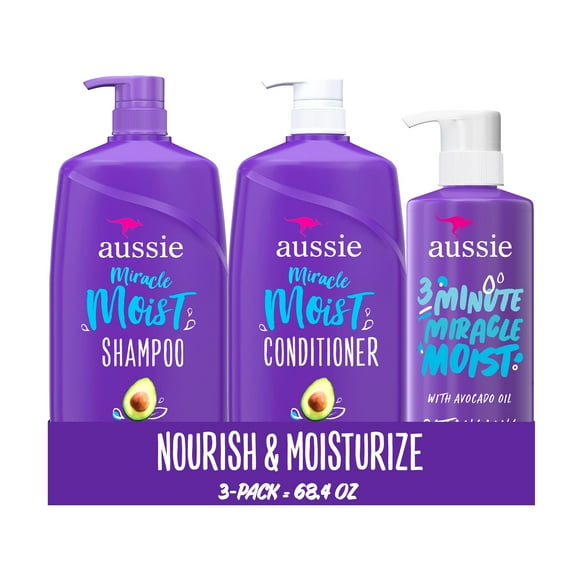 Set de champú y acondicionador Aussie Miracle Moist 2L