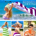 thumbnail image 6 of Exclusivo Mezcla 4-Pack Cotton Large Cabana Stripe Beach Towels, Super Absorbent Soft Plush Pool Towel, Bath Towel (Red, 30"x60"), 6 of 8