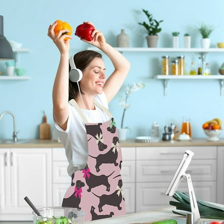 

Kitchen Gadgets Adult Cotton And Linen Apron Animal Series Printed Apron Household Cleaning Supplies Coverall Sausage Dog Apron Parent Child Apron Kitchen Accessories Kitchen Organization