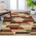 thumbnail image 5 of JONATHAN Y UNIQUE 8 x 10 Area Rug, Kehoe Retro Diamonds Geometric - Red/Brown/Cream, UNQ101B-8, 5 of 10