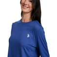 thumbnail image 6 of U.S. Polo Assn. Women's Holiday Giftable Long Sleeve Top and Plush Pant Pajama Sleep Set, 2-Piece, Sizes S-3X, 6 of 9
