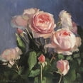 thumbnail image 2 of Strube, Ling 12x12 Black Ornate Wood Framed with Double Matting Museum Art Print Titled - Garden Roses, 2 of 4