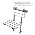 thumbnail image 5 of Seachrome SSGBH-180160-PW Lifestyle & Wellness 18" Portable Folding Walk-In Shower Seat -, 5 of 7