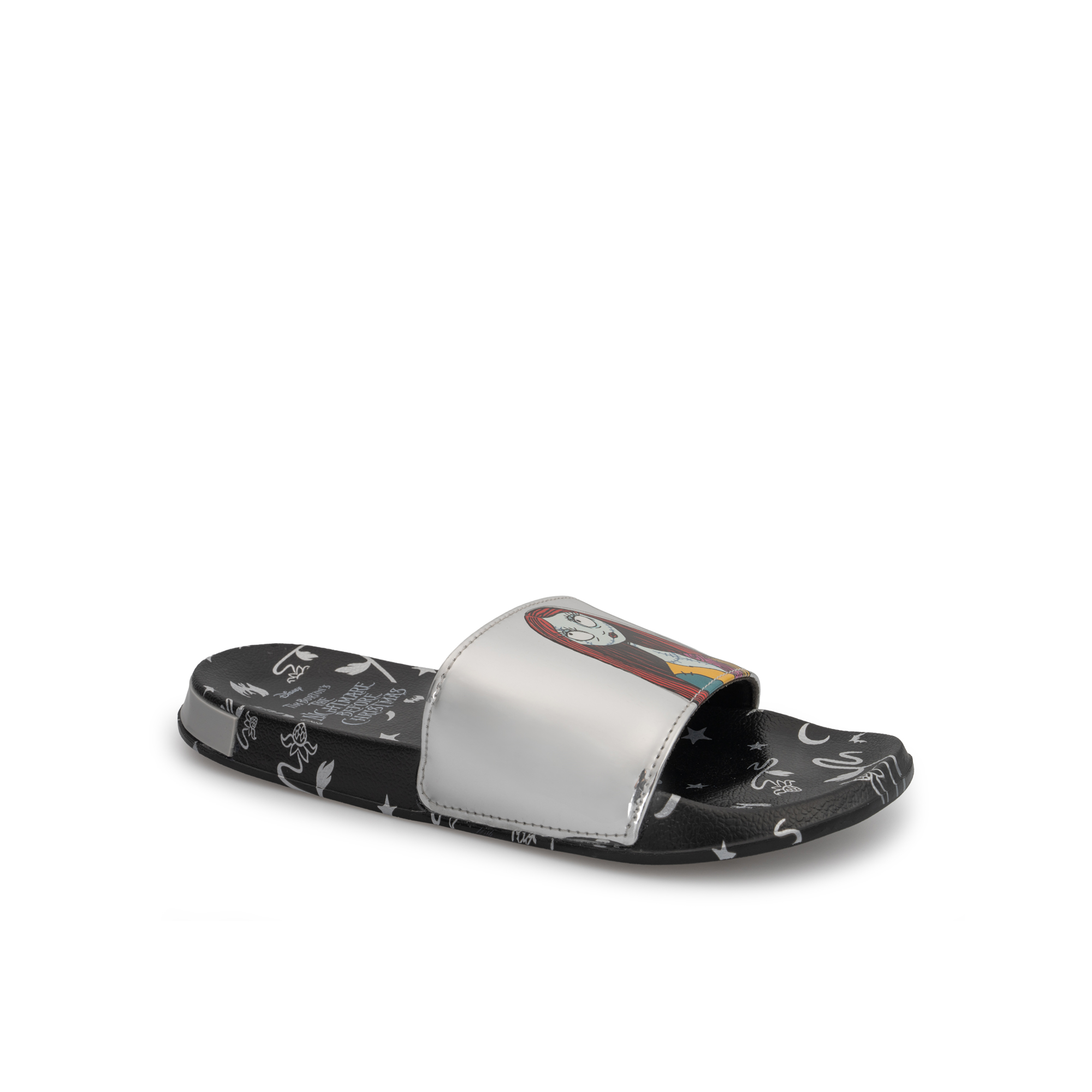 Nightmare Before Christmas Women's Metallic Slide Sandals