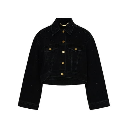 

BLUMARINE GIUBBINO IN DENIM NERO
