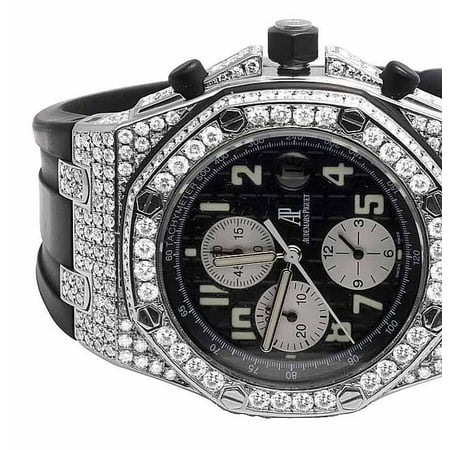 Audemars Piguet Royal Oak Offshore - Audemars Piguet Mens 42 MM Audemars Piguet Royal Oak Offshore Stainless Steel diamond (10.5 Ct)