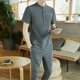 thumbnail image 4 of Conjuntos de pantalones para correr con alfabeto para hombre, ropa de trabajo, camisetas, pantalones, trajes para hombre, Young La Novelty en elástico 5xl de lujo, 4 of 5