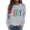 Grey, variant on FYEGRE Themed Casual Crewneck Sweatshirt Long Sleeve Pullover Soft Loose Fit Daily Wear For Holiday Season And Fall Winter Comfort Outfits White L