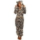 thumbnail image 1 of Mono unisex de felpa de manga larga con cremallera y capucha de leopardo para adulto Pompotops ulkah941348, 1 of 6