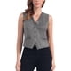 thumbnail image 1 of CHALECO PARA MUJER INSPIRE CHIC de Ante Sintético con Escote en V y Botones, Casual y Sin Mangas, Color Gris L, 1 of 6