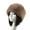 Camel, variant on Skymirror Beanie Flat Top Windproof Brimless Russian Style Women Thick Fluffy Faux Fur Winter Hat for Daily Life