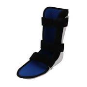 Walking Boot Short Type PVC Laminated Fabric Breathable Adjustable Ankle Fracture Brace for Sprain Left Foot L