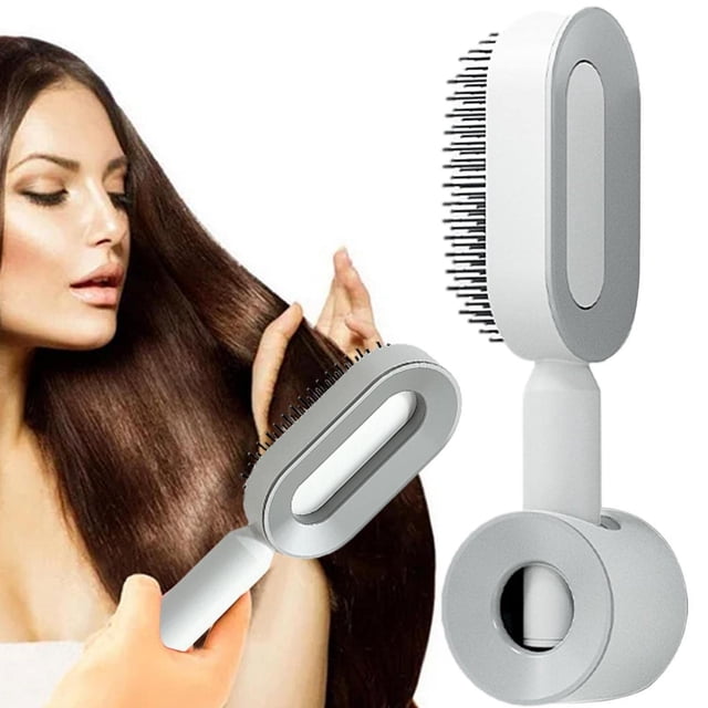Cepillo Desenredante Germplasm Blanco con Bolas Desenredantes y Cojín de Aire Flexible para Mujer