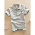 thumbnail image 7 of WIBACKER Boys Girls' Short Sleeve School Uniform Shirt Button Closure Pique Polo Tops(2-14T), 7 of 7