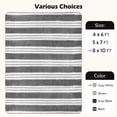 thumbnail image 7 of CozyDesg Soft Area Rugs for Living Room Bedroom,Large Rug Fluffy Fuzzy Shag Shaggy Soft Plush Carpet,Indoor Floor Carpet for Dining Room Home Decor,Light Gray & White, 7 of 7