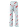 thumbnail image 5 of Casual Pants for Women Loose Straight Leg Boho Beach Casual Printed Linen Pants, 5 of 5
