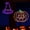 Pumpkin & Hat, variant on Halloween Decorations, 2 Pack Bat Window Lights, 8 Modes Battery Operated Halloween Lights with Timer, Waterproof Window Silhouette Light for Indoor Window Door Yard Party Decor