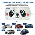 thumbnail image 5 of HOMEYA Car SUV Windshield Sun Shade Front Visor Reflective Protector Twist Sunshade Universal (Panda), 5 of 8