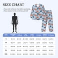thumbnail image 4 of Hirioo Polka dot bow for Men's Pajama Sets 2 Piece Pjs Men's Long-Sleeved Pajama Set Button Down Sleepwear,S-XXL-X-Large, 4 of 7