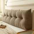 thumbnail image 2 of Triangular Headboard Pillow Twin XL for College Dorm Bed, Large Wedge Bed Rest Pillow with Backrest Support, Reading & Positioning Bolster Cushion for Daybed, Gap Filler & Lumbar Comfort, 2 of 5