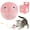 Pink, variant on Pcapzz Interactive Chirping Balls,Cat Toy Balls With 3 Lifelike Animal Chirping Sounds Frog Cricket Bird Kitten Refillable Catnip Toys Cat Kicker Toys