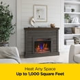 thumbnail image 5 of duraflame® Shiplap Wall Mantel Electric Fireplace, Weathered Grey, 5 of 16