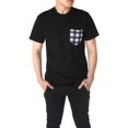 thumbnail image 2 of Gravity Threads Men's Crew Neck Pocket T-Shirt Made in USA, Checkered M, 2 of 4