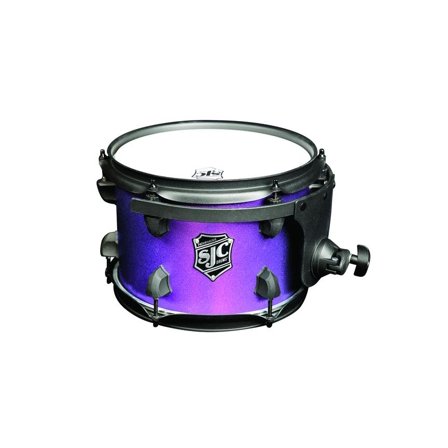 SJC Pathfinder Rack Tom 7x10 Maple Hybrid Black Hardware Purple Glimmer Finish