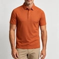 thumbnail image 6 of hoksml Men's Cooling Quick Dry Mesh Short Sleeve Collared Shirt 3 Button Placket Raglan Sleeve Breathable Golf Top for Business Daily Outdoor Travel, 6 of 6