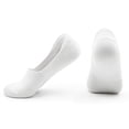 thumbnail image 2 of No-Show Socks with Silicone Grip - Breathable Mesh Low Cut Ankle Socks for Men & Women, Thin Lightweight Casual Socks for Summer & Sneakers White 35, 2 of 6