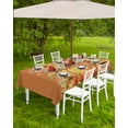 thumbnail image 4 of Fsddascl Thanksgiving Fall Outdoor Tablecloth - 52x70 Inch Rectangle Dining Table Cover, Hello Pumpkins Autumn Sunflower Orange Waterproof Outdoor Table Cloth with Umbrella Hole & Zipper for Patio, 4 of 7