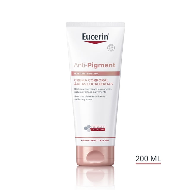 Eucerin 6 PACK Anti-Pigment Loción corporal para áreas localizadas (200 ml), crema de cuerpo exfoliante y regeneradora con Thiamidol, crema antimanchas nutritiva para tratar la hiperpigmentación