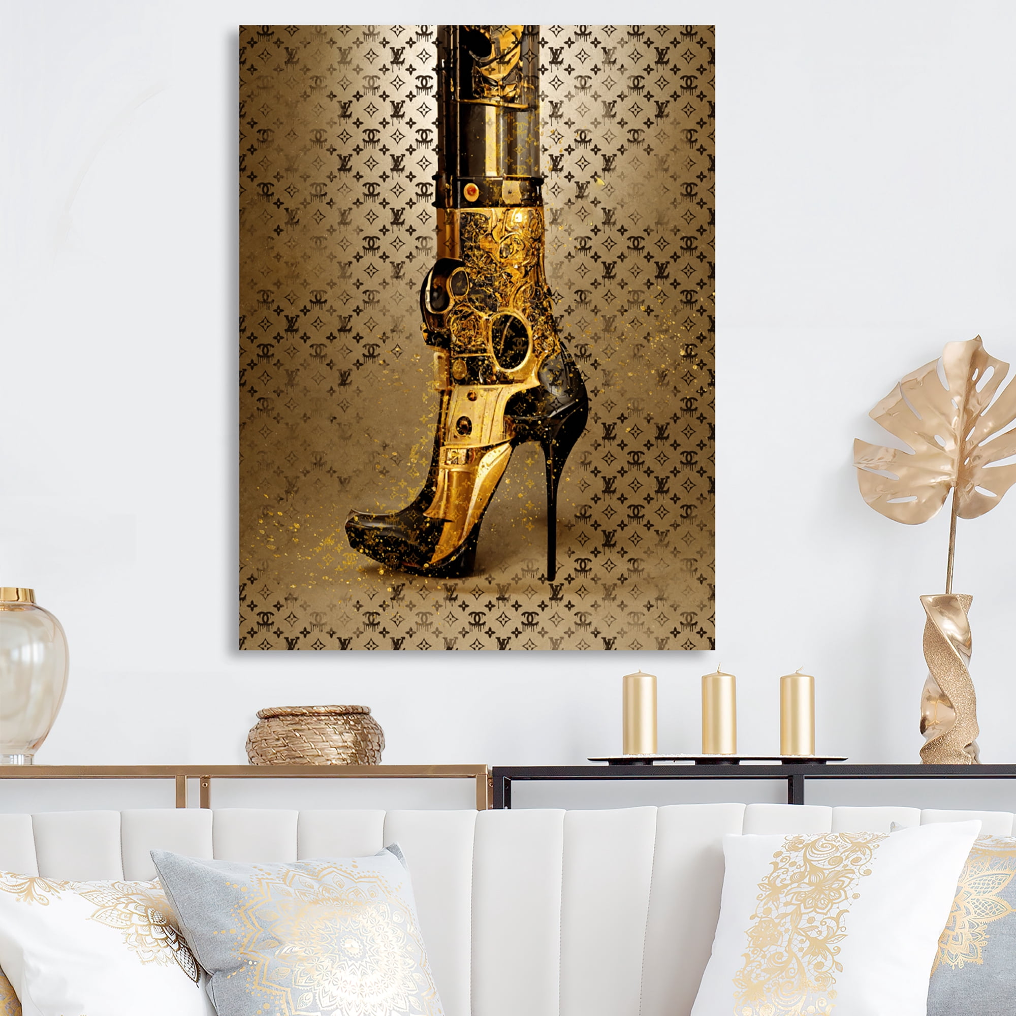Designart Luxury Brand Bionic Heel I Canvas Wall Art
