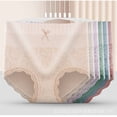 thumbnail image 4 of Las Mujeres De Grafeno Bragas De Cintura Media Abdominal De La Cadera Levantar Transpirable Y Cómodo De Gran Tamaño De Encajepangjing, 4 of 4
