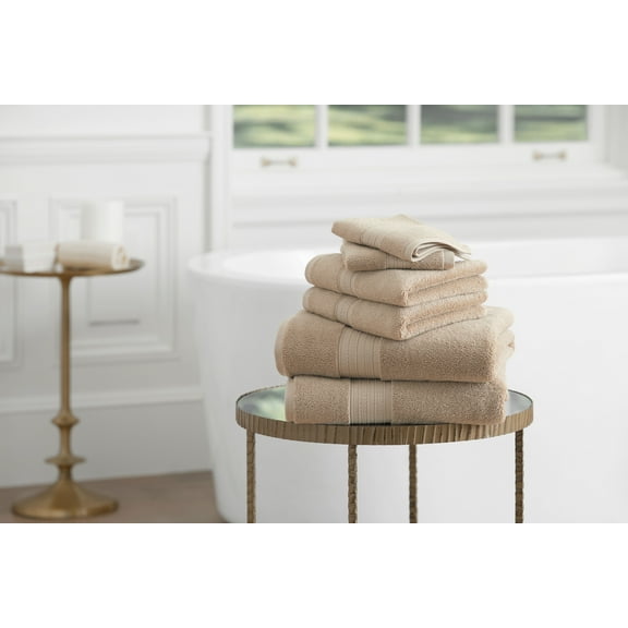 LOFT BY LOFTEX Second Generation Soft and Absorbent Bath 6 Piece Set, Ginger